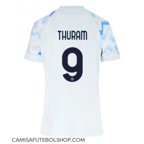Camisa de time de futebol Inter Milan Marcus Thuram #9 Replicas 2º Equipamento Feminina 2025-26 Manga Curta